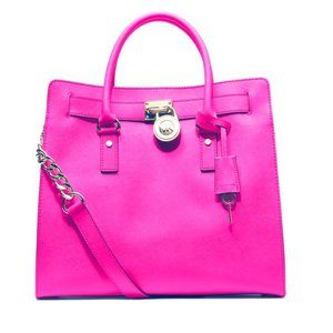 Michael Kors Hamilton Large Tote in Fuschia